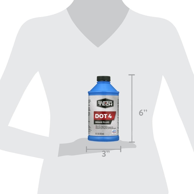 Super Tech Dot 4 Brake Fluid, 12 fl oz