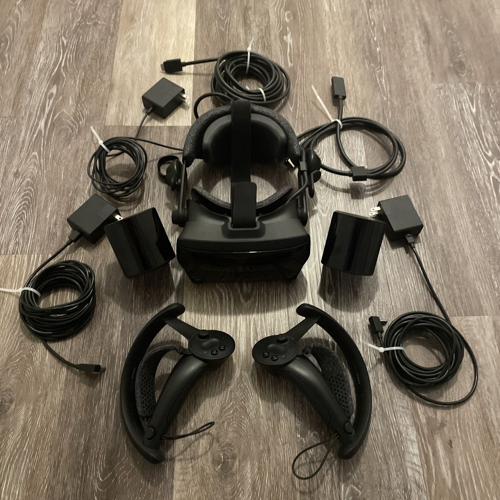 Valve Index PC And Console VR Headset Full Kit - Black - Tested Working