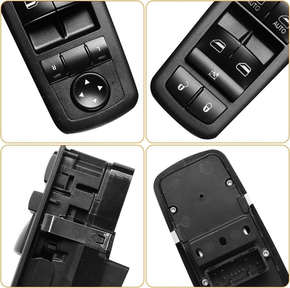 Black Front Driver Side Window Switch For 2016-2018 Ram 1500 2500 56046823AE NEW