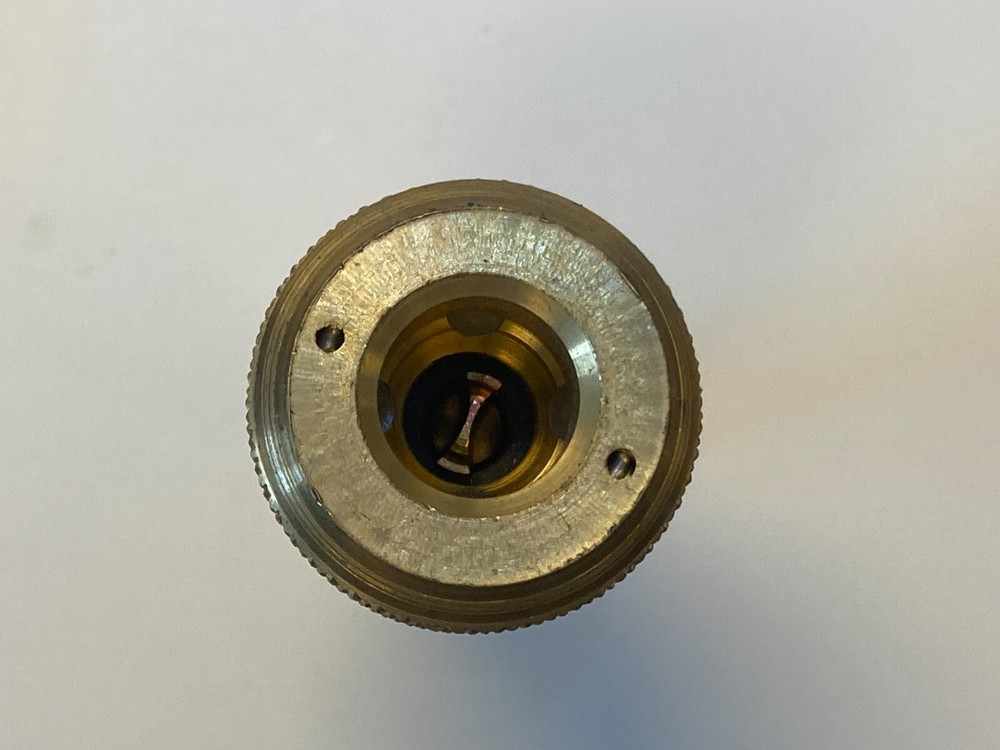 Hansen Pneumatic Coupler 1/2" Push-Tite x 1/2" Quick Release Coupler, Brass