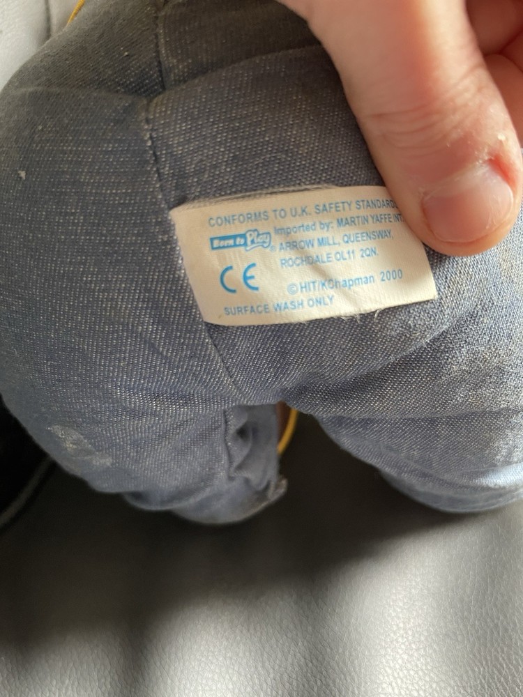 Vintage 2000 Read Along Talking Bob The Builder Interactive Plush Working