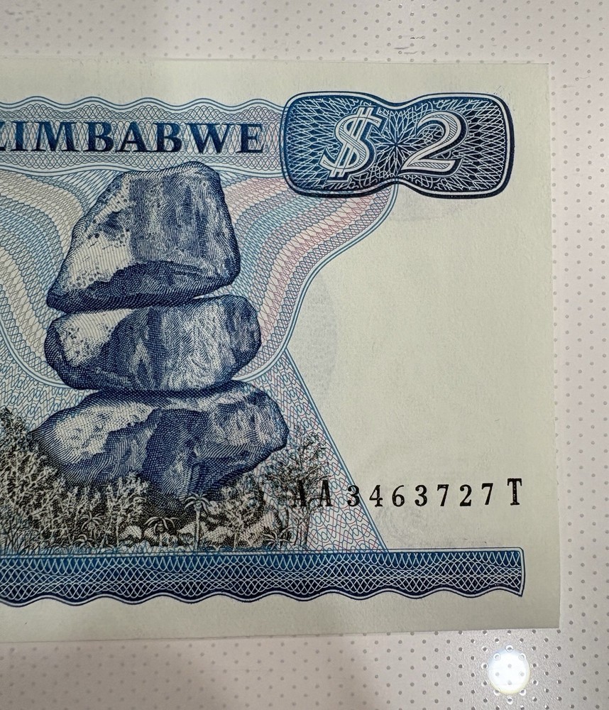 Zimbabwe 1983 $2 Dollar Banknote (Uncirculated)