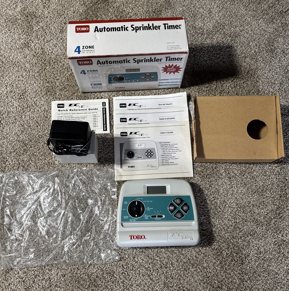 Automatic Sprinkler Timer Toro Model 53331 Expandable NEW
