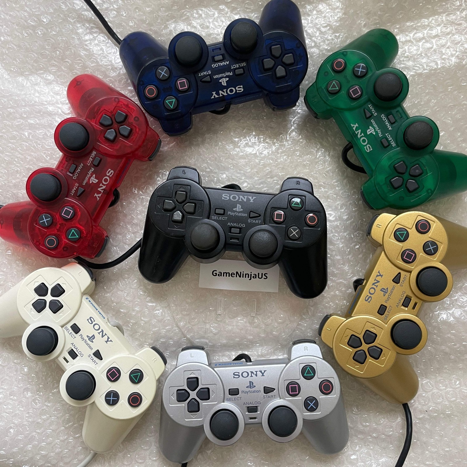 Sony PS2 Wired Controller OEM DualShock 2 PlayStation 2 AUTHENTIC FAST SHIP