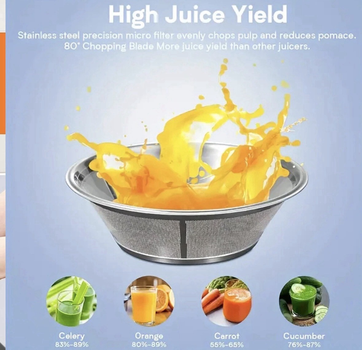 1000W Electric Juicer Fruit Vegetable Blender Juice Extractor Citrus Machine