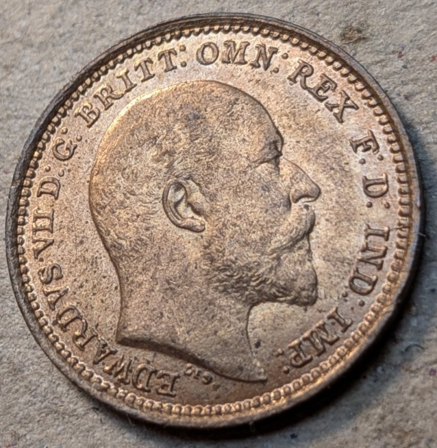 Great Britain 1/3 farthing one third 1902 Edward VII
