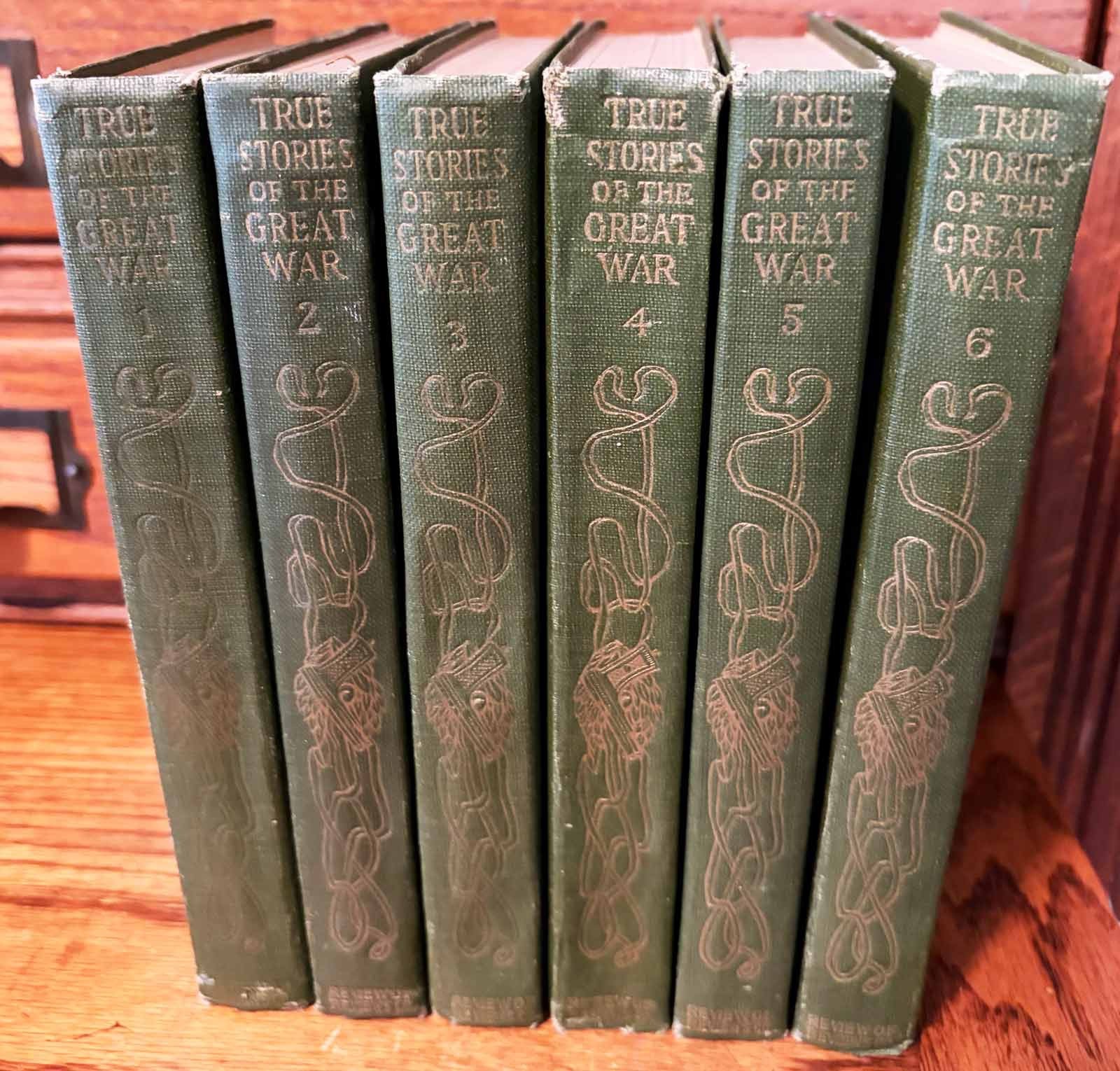 WWI  True Stories of the Great War ~ 6 Volumes complete Rare ~ 1st edition 1918