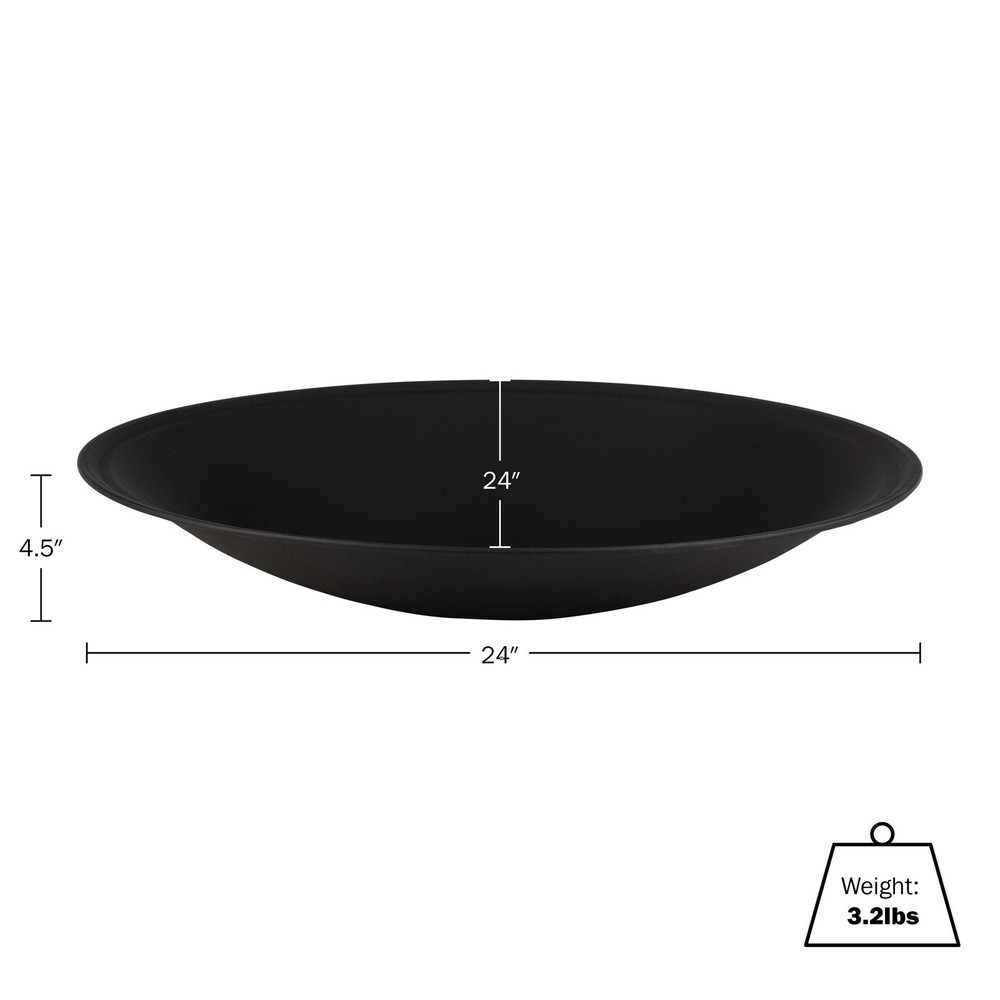 Fire Bowl - 24in Firepit Insert for DIY Fire Ring or Replacement - High Temp ...