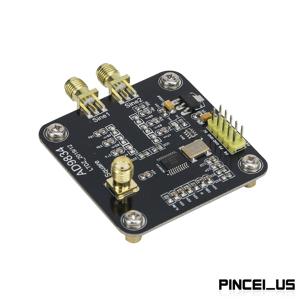 AD9834 Signal Generator Module Circuit Board Sine Triangle Square Wave Output//