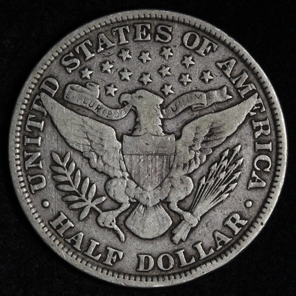 1898 Barber Silver Half Dollar VF E325 OAREM