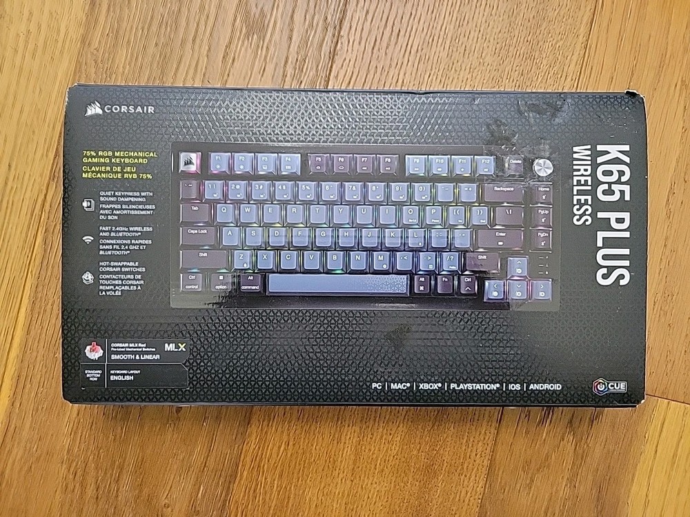 CORSAIR K65 PLUS WIRELESS KEYBOARD - Black