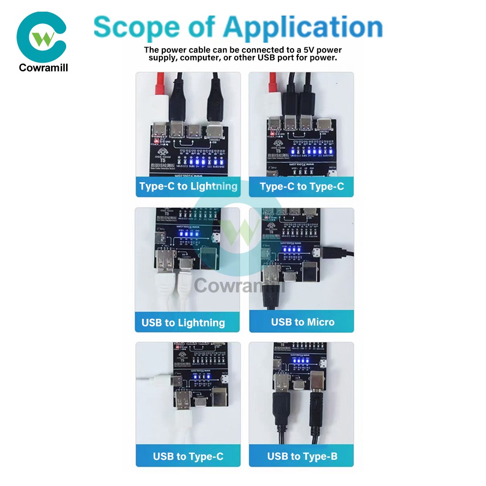 T5 Multifunctional Interface Cable Detection Module Data Cable abnormal testing