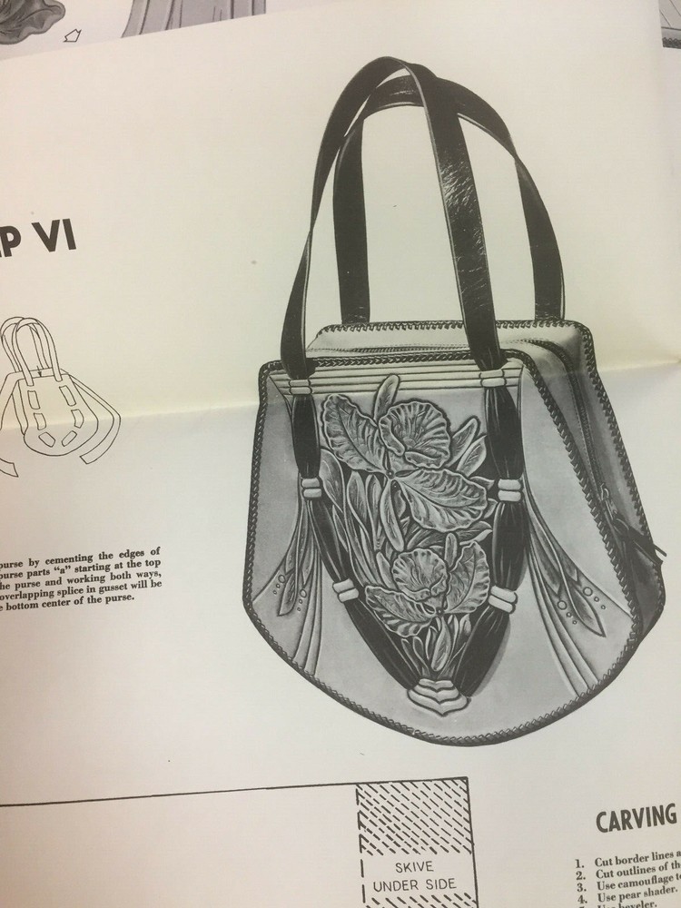 *ONE MISSING PATTERN* 1949 Modern Trend Robert Littleton 5 Patterns Leatherwork