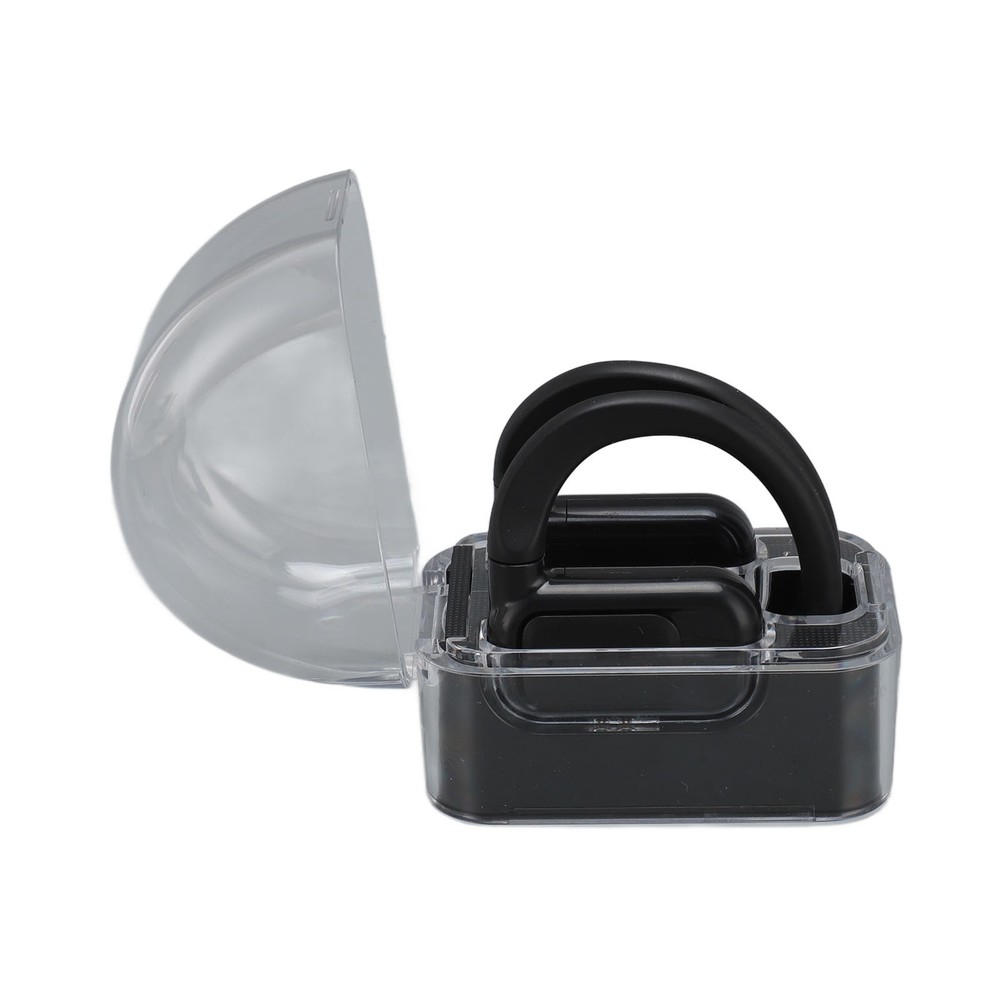 (Black)144 Languages Translator Earbuds Touch Control Earhooks Language