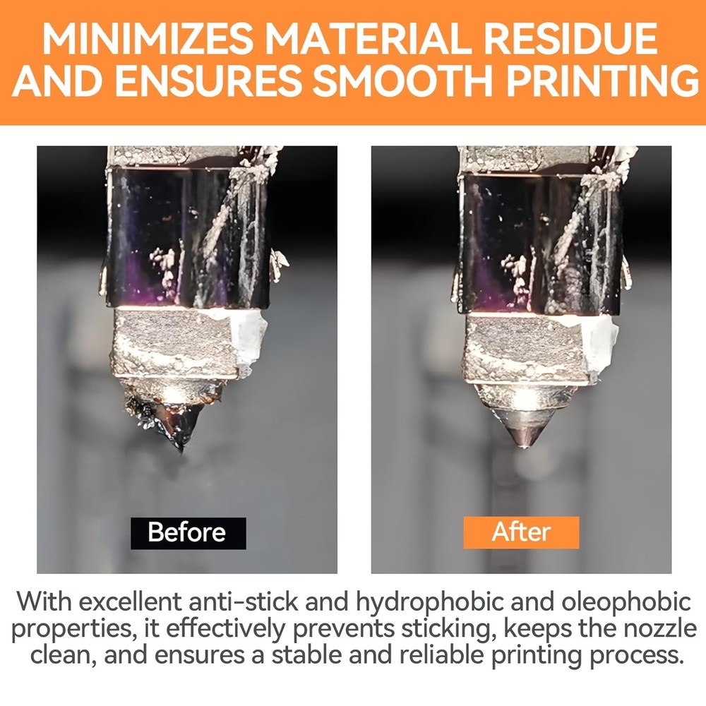3D Printer Nozzle Protection Coating, 3D Printer Nozzle Cleaner High Temperature