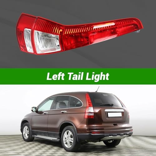 Tail Light Tail Lamp Left Side Assembly Halogen Replacement for CRV 2007-2011