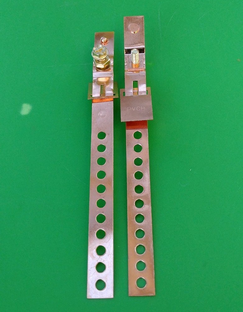 (2 PCS) 6" copper ground strap RF Grounding Applications for Lighting Protection