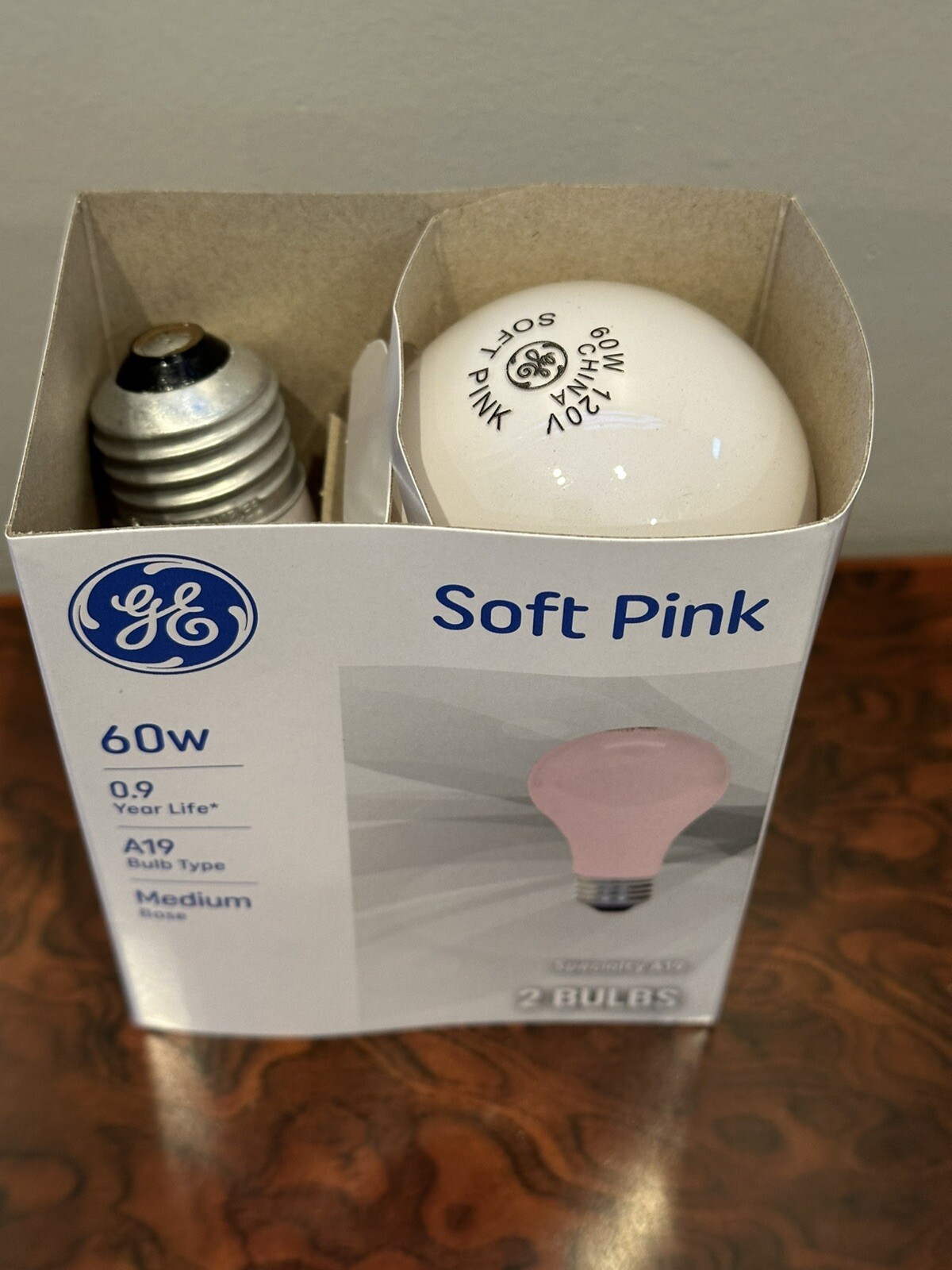 GE Specialty - 60w - “Pink” - Light Bulb - 1 Pack/2 Bulbs - Discontinued