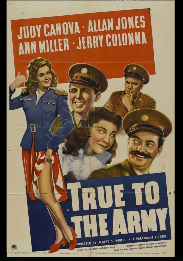 Original 1941 True to the Army Movie Script Paramount Sequence Drafts Archive CO