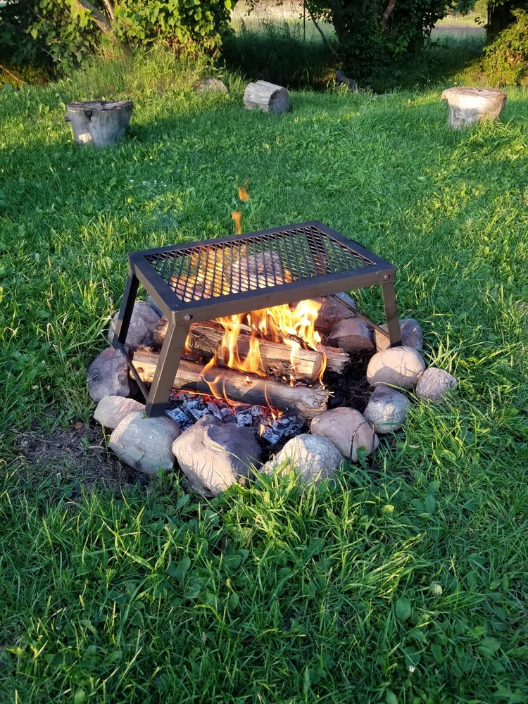 Small Sized Black Campfire Grill