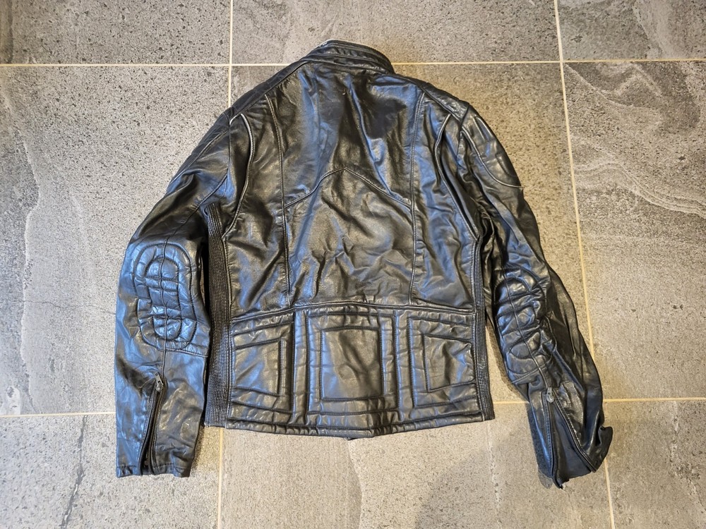 Duebel techno mode motorcycle leather jacket