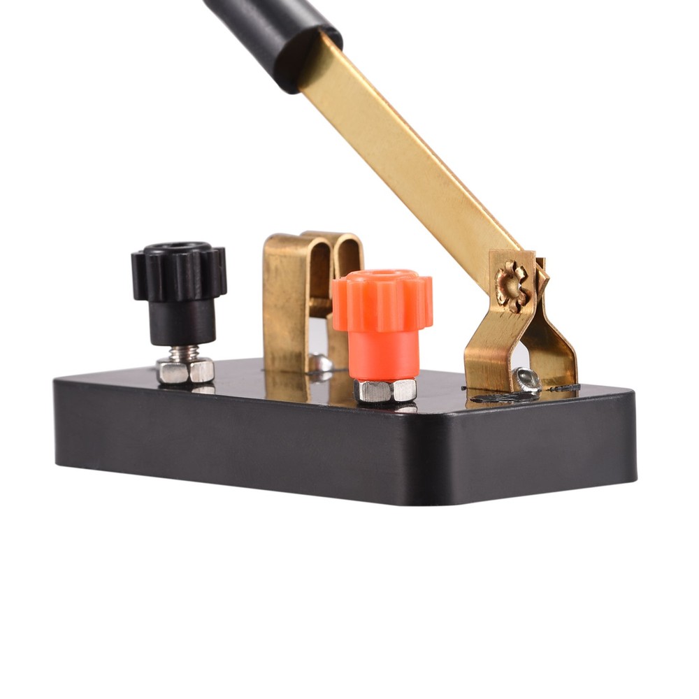 Single Pole Switch Single Pole Single Throw (SPST) Black Red Copper Tone