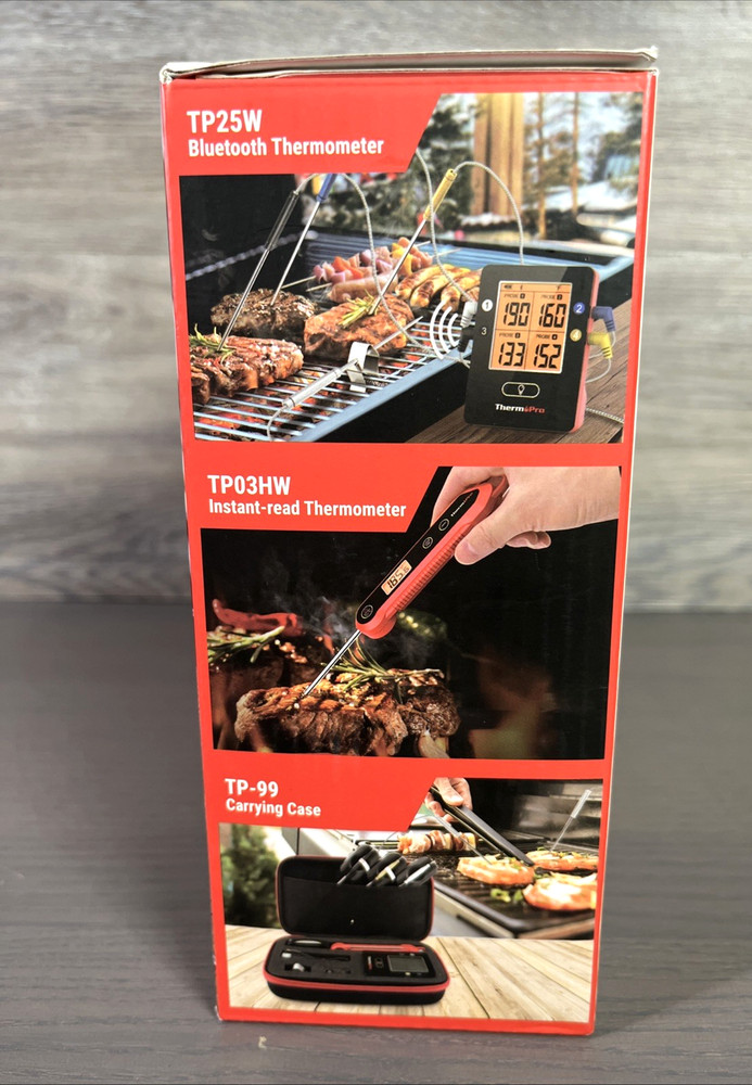 ThermPro Smart Bluetooth Grill Thermometer Bundle NIOB