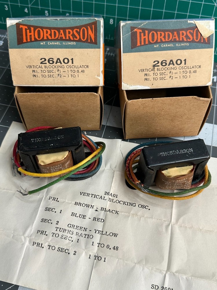 2-pack VINTAGE Thordarson 26A01 VERTICAL BLOCKING OSCILLATOR