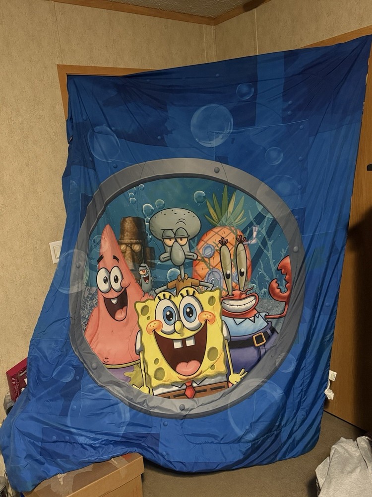 NICKELODEON SpongeBob SquarePants Patrick Bed Comforter 85”Lx63”W