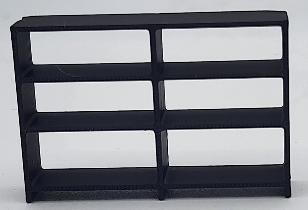 1/64 3D Printed Double Shelf Shelving Unit