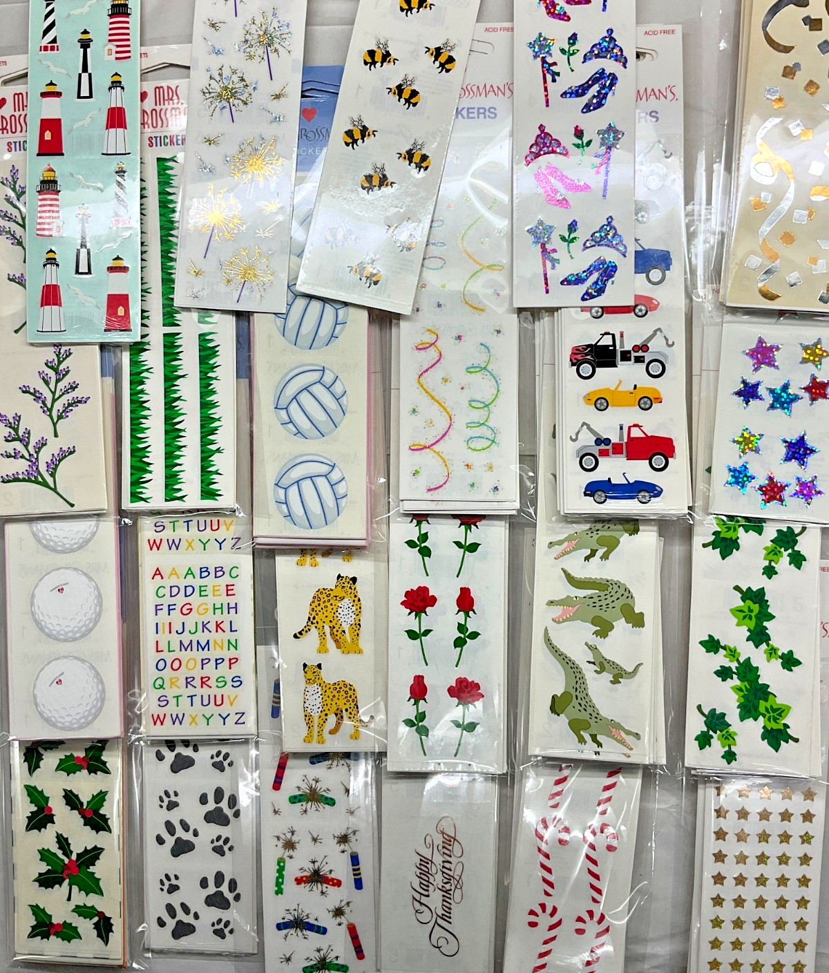 Mrs. Grossman's New Stickers Sticker Sheets Modules Mods You Choose, YOU PICK