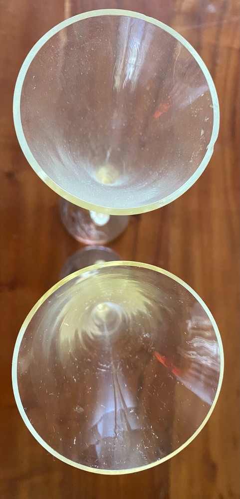 Beautiful 2 Champaign Glasses 2.5"D x 11"H