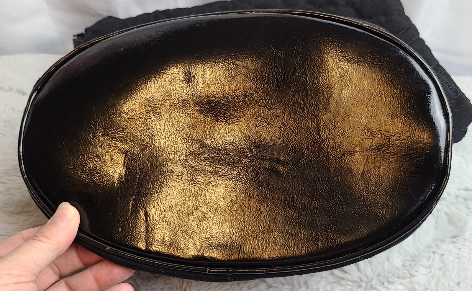 Vera Bradley Disneys Mickey Mouse Black Quilted Bucket Bag/Tote, Retired