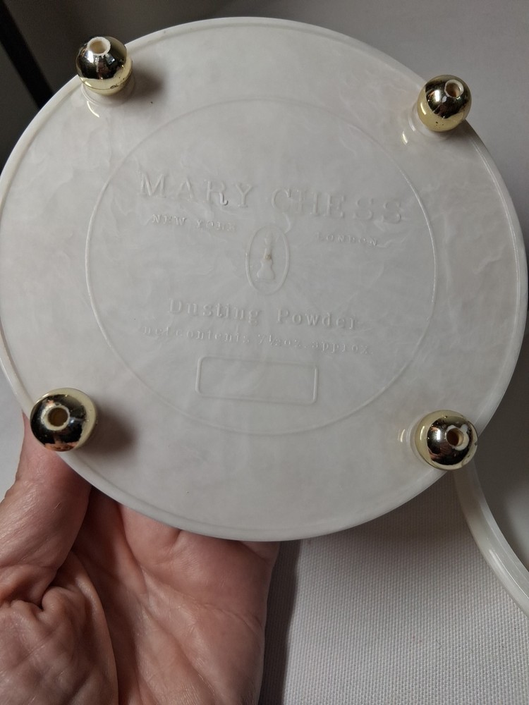 Vintage Mary Chess Dusting Powder Container