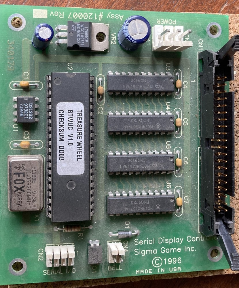 Sigma Slot Machine Display Controller