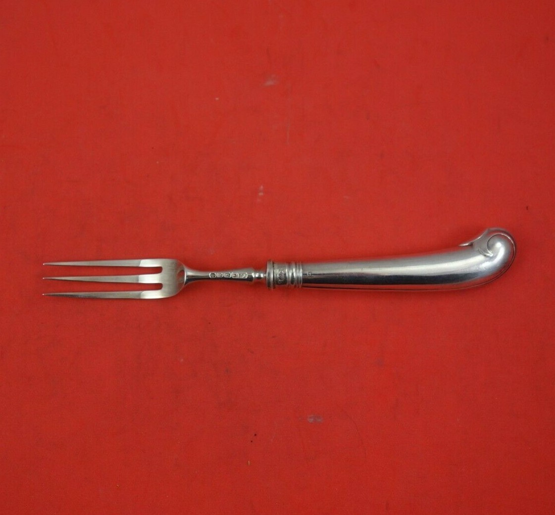 Crichton English Sterling Silver Fruit Fork HH AS Pistol Grip 6 3/8" Heirloom
