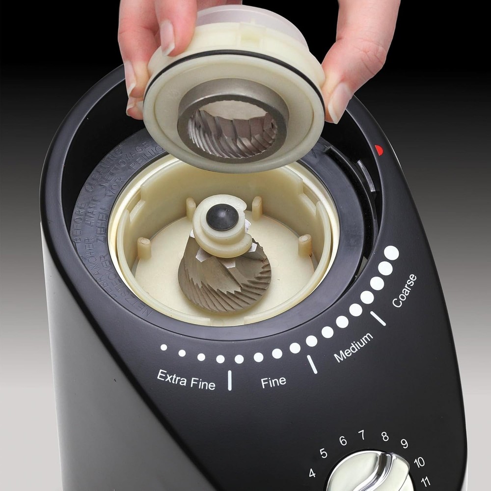 Infinity Plus Conical Burr Grinder - Black