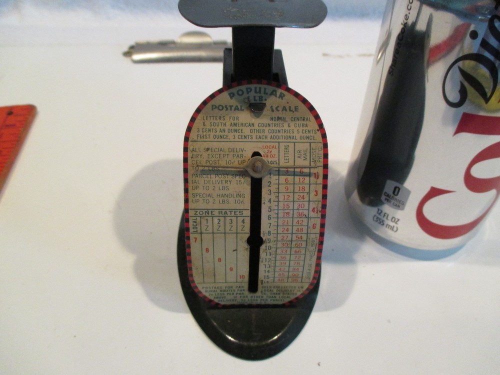 Vintage Popular Postal Scale 1 lb.
