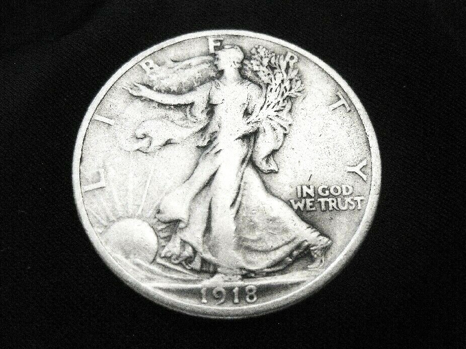 1918 Liberty Walking Half Dollar --- Extra Fine
