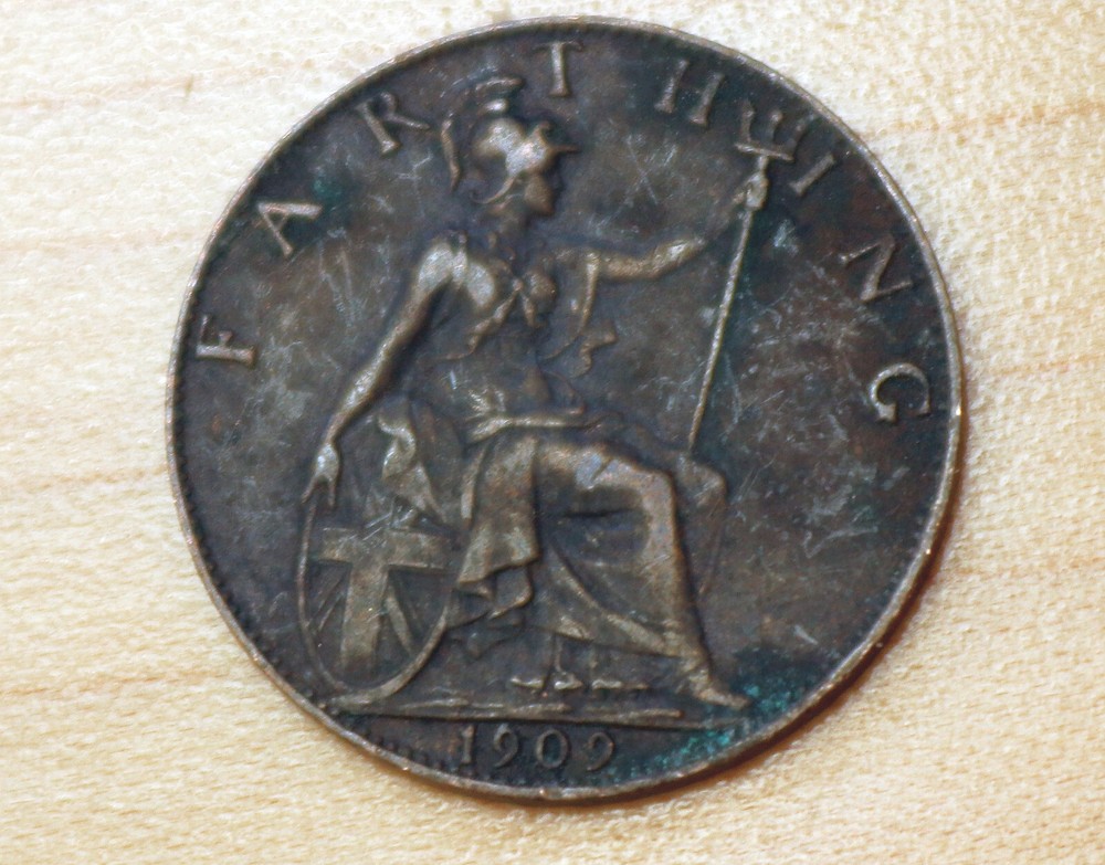 1909 Great Britain Farthing