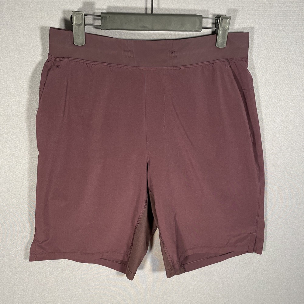 Lululemon T.H.E. Short Mens Medium Lined 9" Inseam Plum