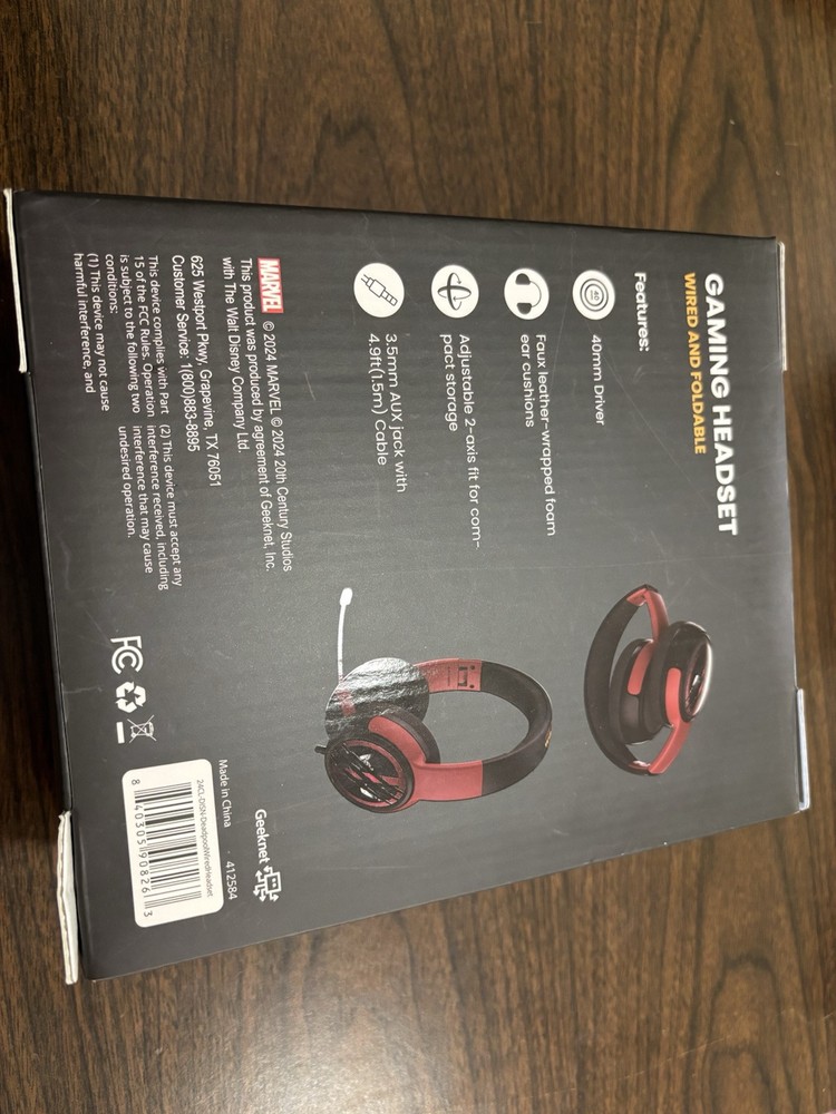 Marvel Studios Deadpool & Wolverine Gaming Headset Wired And foldable 3.5mm Jack