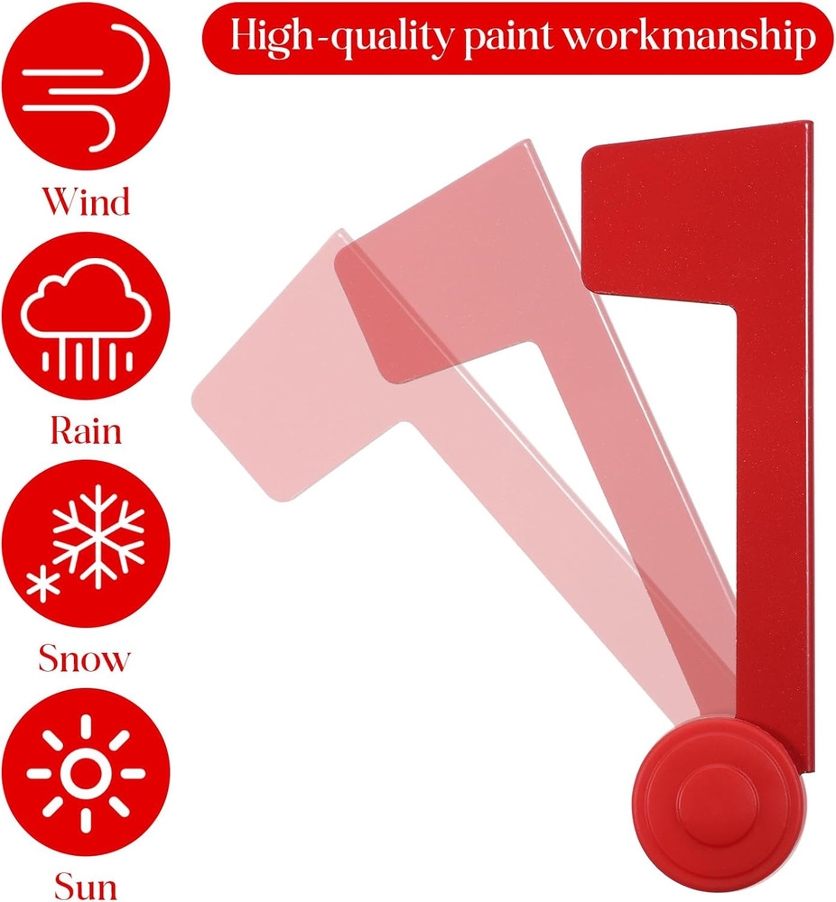 Mailbox Flag Replacement, Red Flag for Mailbox Metal Mail Box Flags Replacement