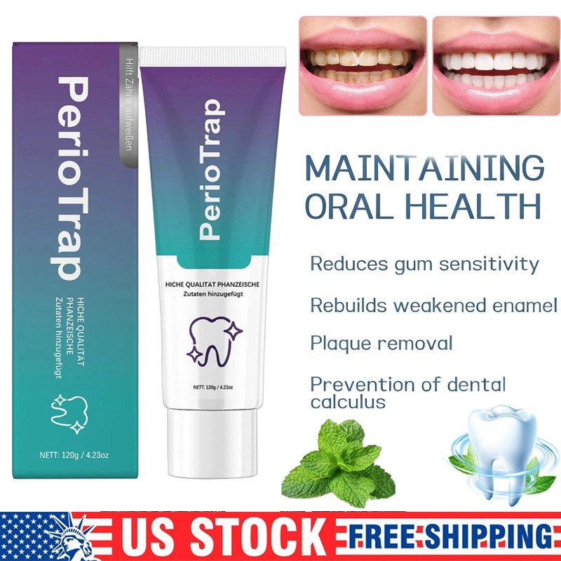 1-5PCS PerioTrap Mint Flavor Gum Toothpaste Cleaning Toothpaste Sensitive Teeth
