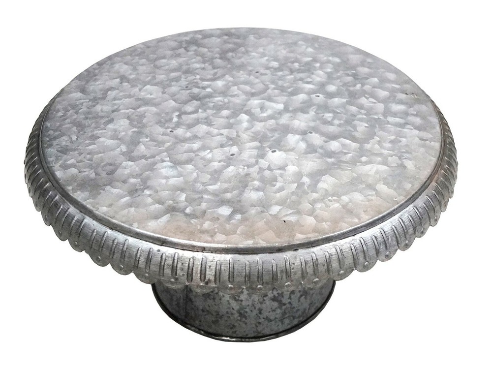 Round Metal Cupcake Stand 16", Silver