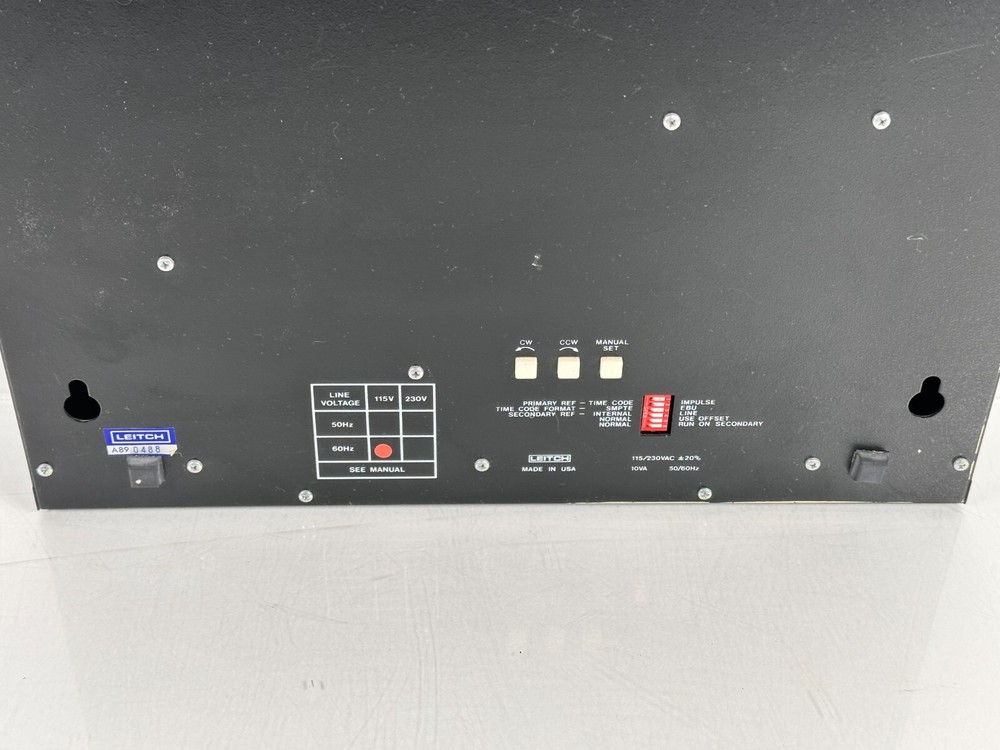 Leitch Time Code Wall Clock A890488