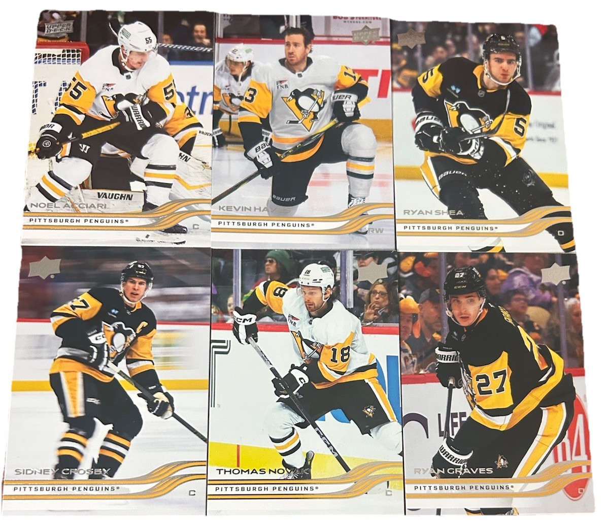 Pittsburgh Penguins 2025-26 UD Series 2 Team Set (6 Cards) Crosby