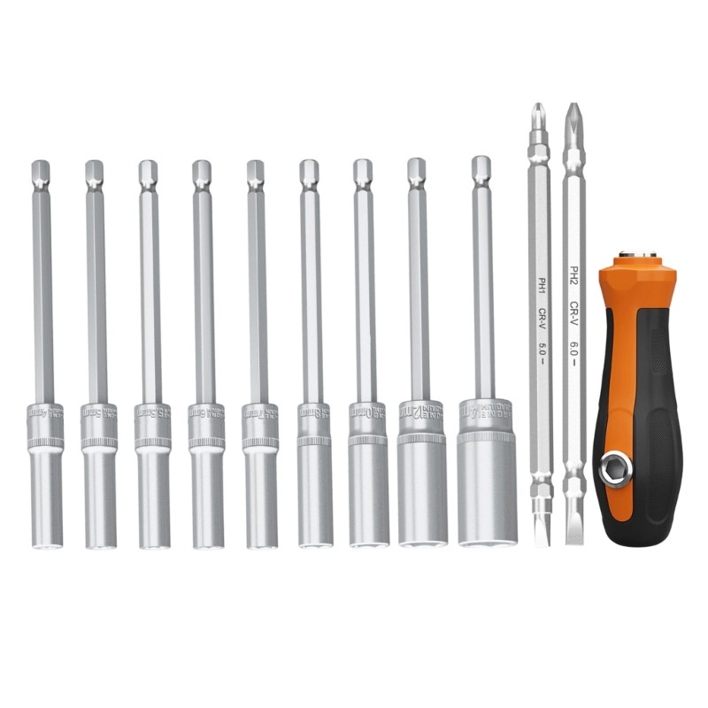 Professional Socket Wrench Hexagonal Handle for Quick Assembly and Disassembly