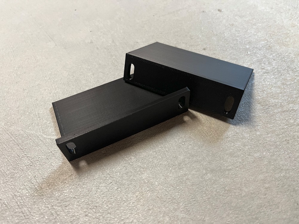 2 Pack - 2U 19" Network Rack Bracket Ears Universal Mount - 3D Printed