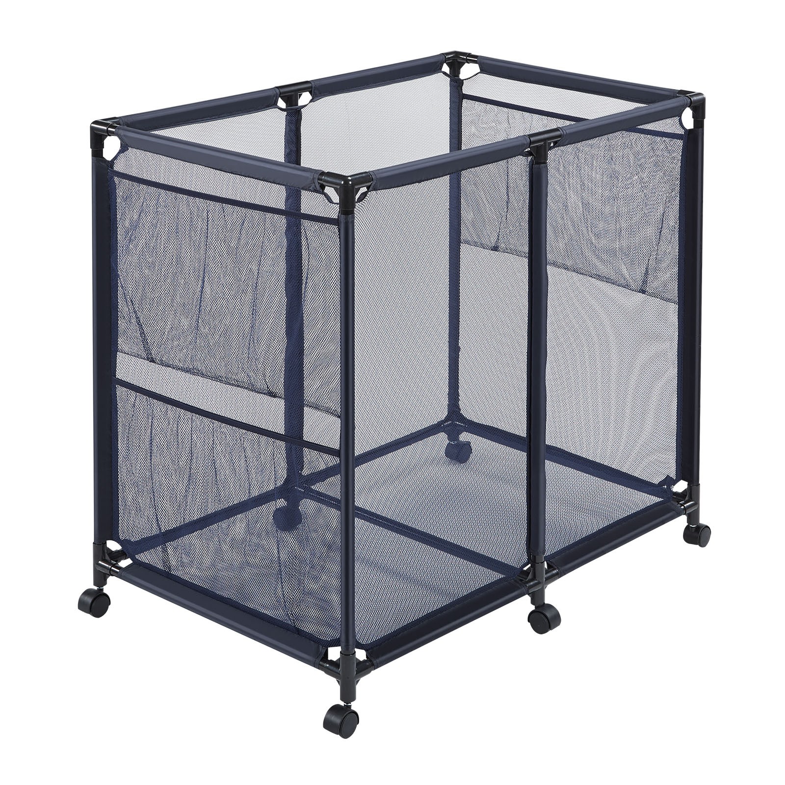 Uimoso Rolling Pool Toy Storage Bin Organizer with Frame 36.8 x 24 x 35.6 in